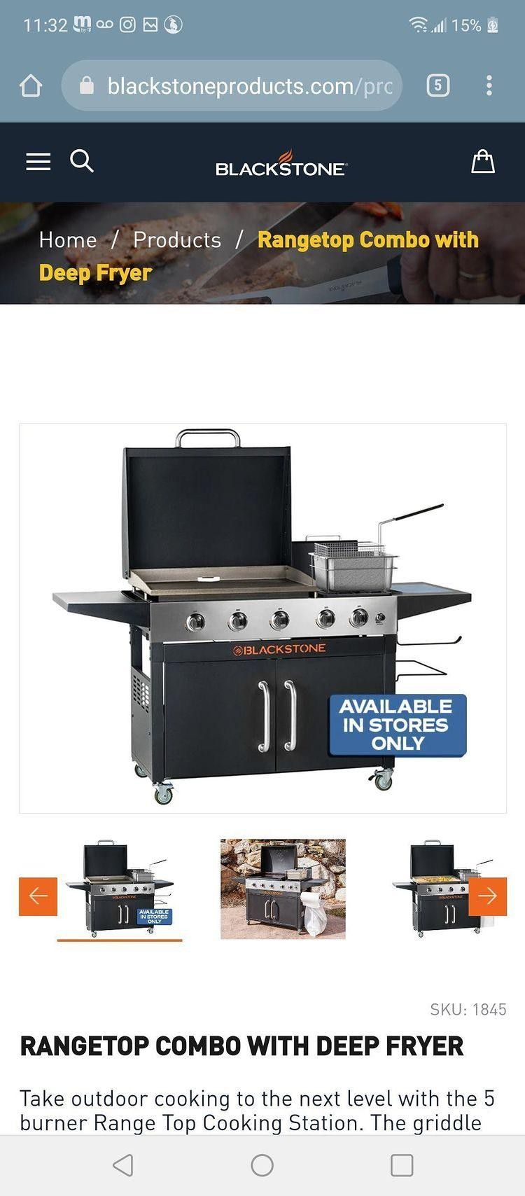 Flat Grill With Fryer