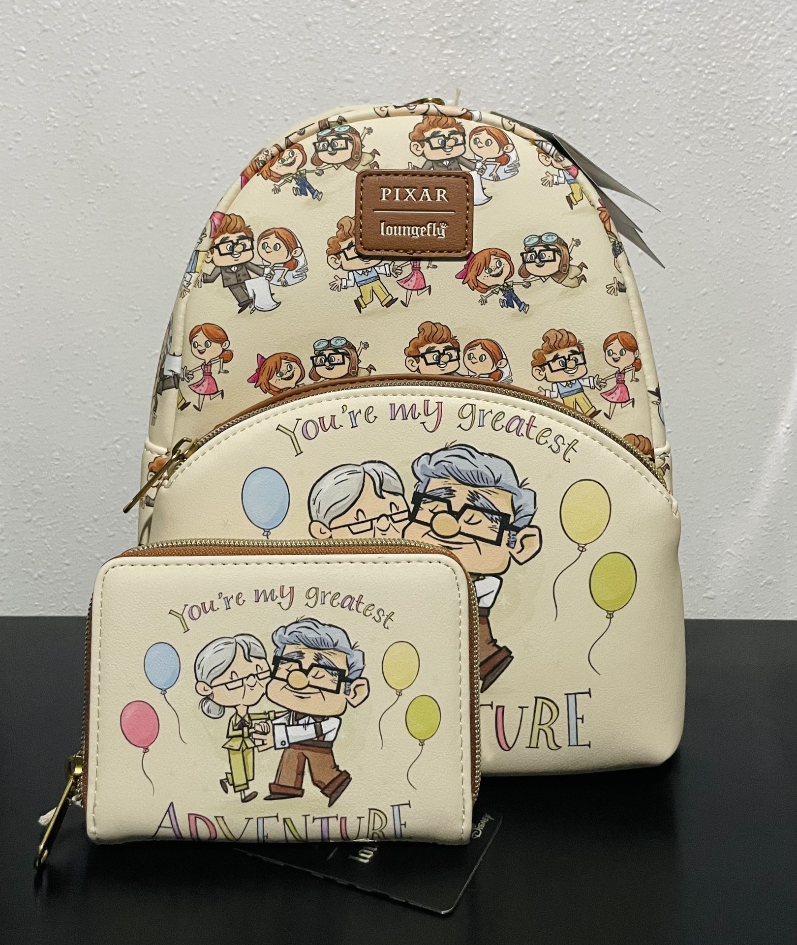 Loungefly Disney Pixar Up Greatest Adventure Mini Backpack and Wallet