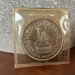 1988 Dodger Champion Coin