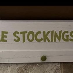 The Grinch Wood Coat Rack (almost 3ft Long)