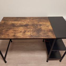 Wood Laminate and Metal Desk