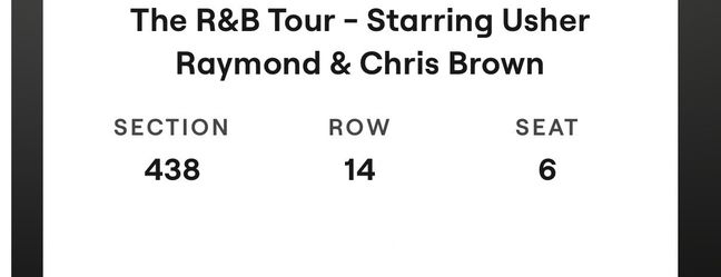 Usher and Chris Brown tickets