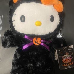 Hello Kitty Black Cat Side Stepper Plush