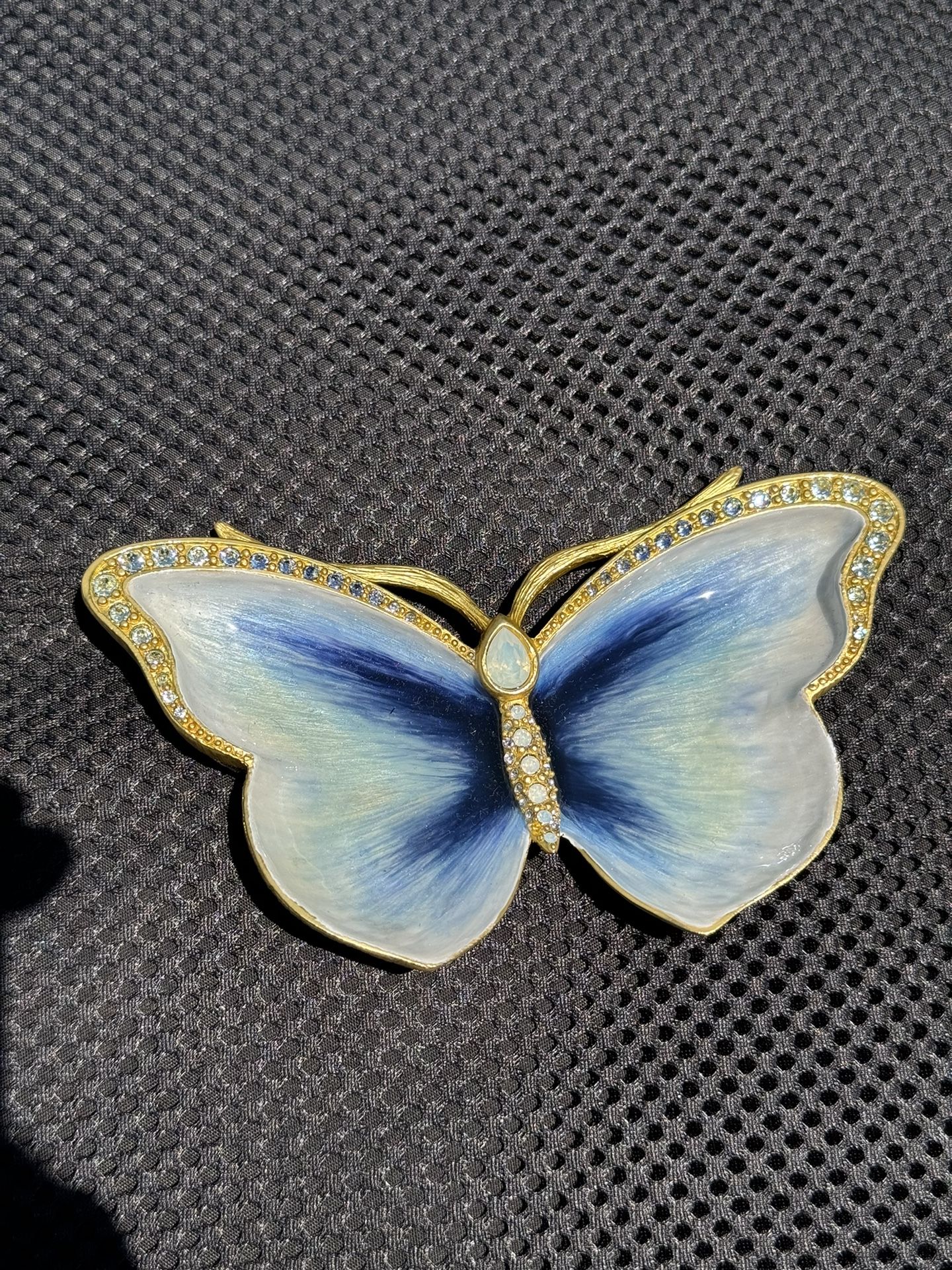 Jay Strongwater Juliet Butterfly Trinket Tray Vintage Antique Ashtray 