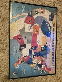 NFL Framed Puzzle With Glass Frame