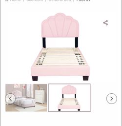 Twin girl bed w/led lights