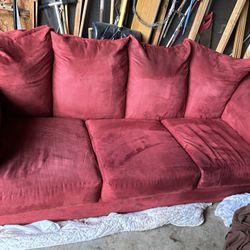 Ashley Microfiber Queen Sofa Sleeper/Loveseat Set