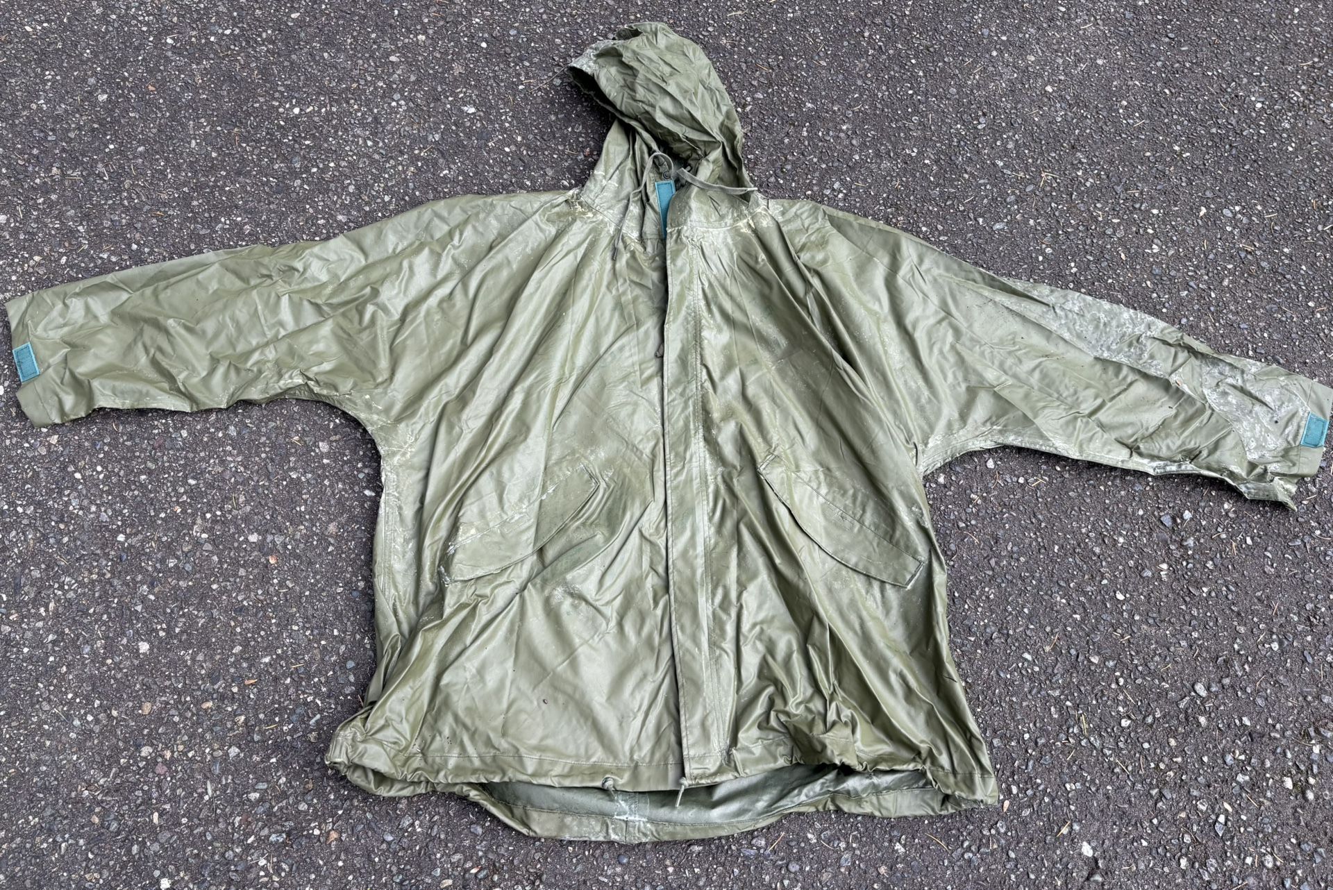 Vintage Military Surplus Rain Jacket