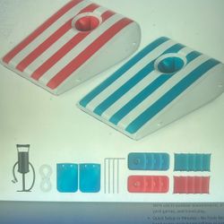 NEW Inflatable Cornhole Board Set. For Pool or Land, Portable Cornhole Boards with 8 Bean Bags & 8 Water Bags, Light Weight Outdoor Sports Games Toss 
