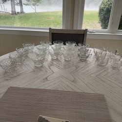 Assortment Of Glass Punch Cups 23 Total