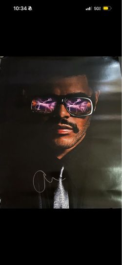 THE WEEKND SIGNED AFTER HOURS HEARTLESS 24x30 FILM POSTER ALBUM ABEL TESFAYE