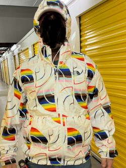 The North Face Rainbow Print Hooded Jacket