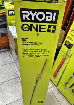 Ryobi 18v cordless 18in pole hedger tool only