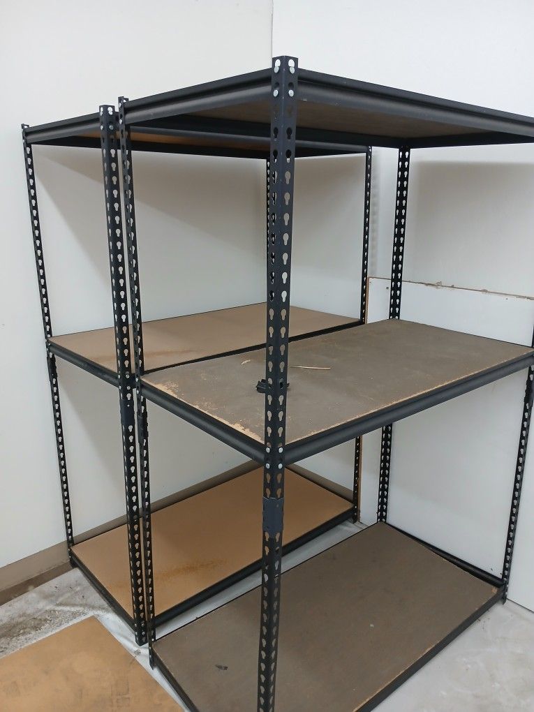 Two 6' Industrial Shelves