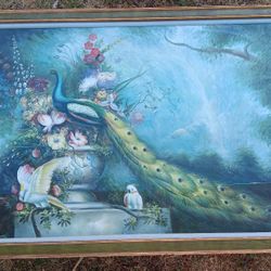 #peacock #oil Painting #picture #wall #work #home #decor