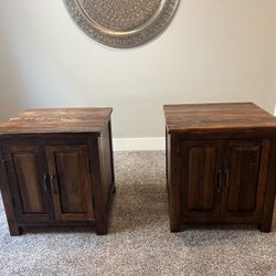 Pottery Barn end tables - 2 