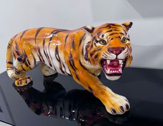 Vintage Italian Ceramic Tiger
