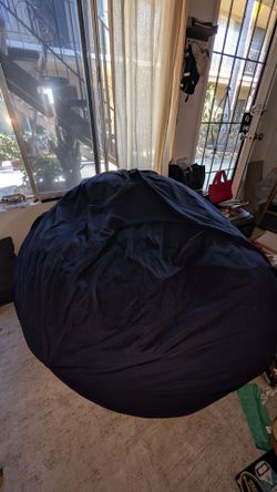 Navy Blue Foam Bean Bag