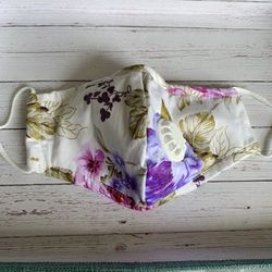 New floral face mask with filters