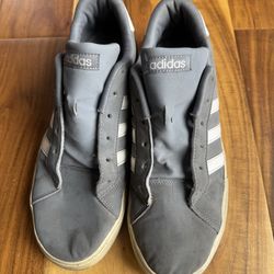 Adidas Daily Team Gray White Lace Up AW4795 Sneakers Men Size 10.5