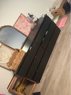 Black dresser from Ashley furniture