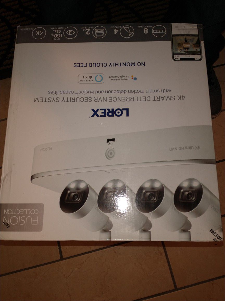 BRAND NEW LOREX SECURITY SYSTEM MODEL #n841a82-8ab4e
