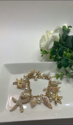 Star Starfish Conch Shell Charm Multi-element Bracelet For Women Beach Jewelry