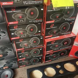 Power Acoustik DS18 DEAF BONCE Red Tip 6.5 Highs Super Loud Speaker Door Same Day Install If Needs Garantia Warranty 
