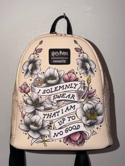 Harry Potter I Solemnly Swear Faux Leather Mini Backpack purse