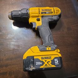 20 V Drill With 5.0 Battery