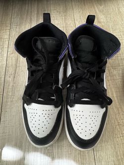 Black and white sneakers