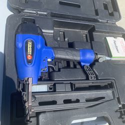 Campbell Hausfeld Nail Gun Comes With Box Of Nails Oil And Tools Plus Carry Case