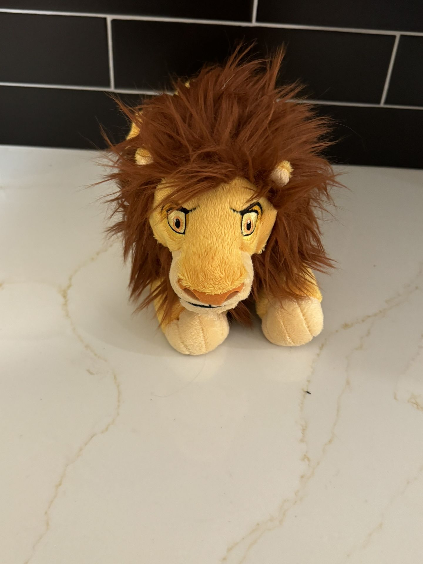 Mufasa Plush Lion King Disney Store Simba Adult Sitting Stuffed Animal Toy 14"