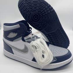 Nike Air Jordan 1 Retro High Golf Patent Midnight Navy DQ0660-100 Men’s 12  100% authentic. Brand new with missing lid original box.  This Nike Air Jo