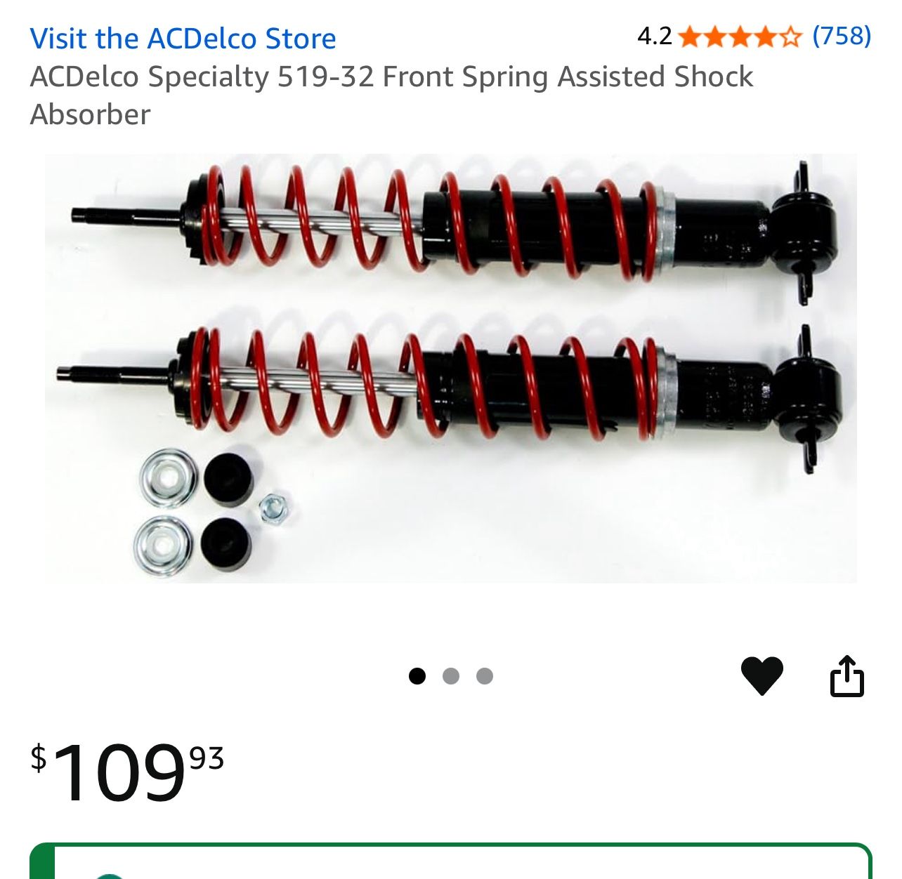 Shocks 69 Camaro Nova