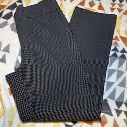 Hilary Radley Black and White Patterned Pants (M)