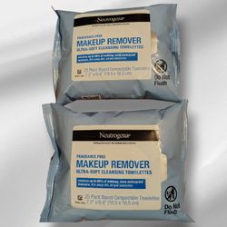 2 Neutrogena Makeup Remover Wipes Ultra Soft Face Cleansing Towelettes