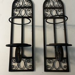 Wrought Iron Candle Holders