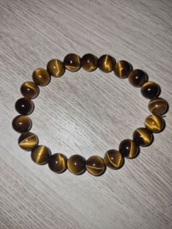 Tiger's Eye Beaded Stretch Bracelet
