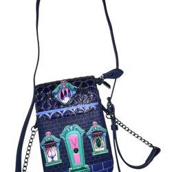 VENDULA LONDON CAT DRACULA'S HAUNTED HOUSE PHONE POUCH