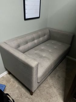 Gray Tufted small Sofa
