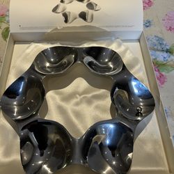 ALESSI TOM KOVAC FOR NESTLE 2007"SUPER STAR" 6 SECTION CANDY BOWL (ITALY)NEW