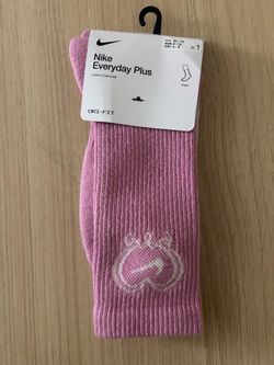 Pink Nike socks