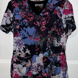4 Scrub Tops Sizes Small Grey’s Anatomy Betsey Johnson