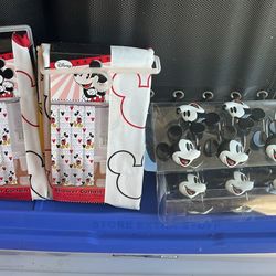 Mickey Mouse Shower Curtains And Rings
