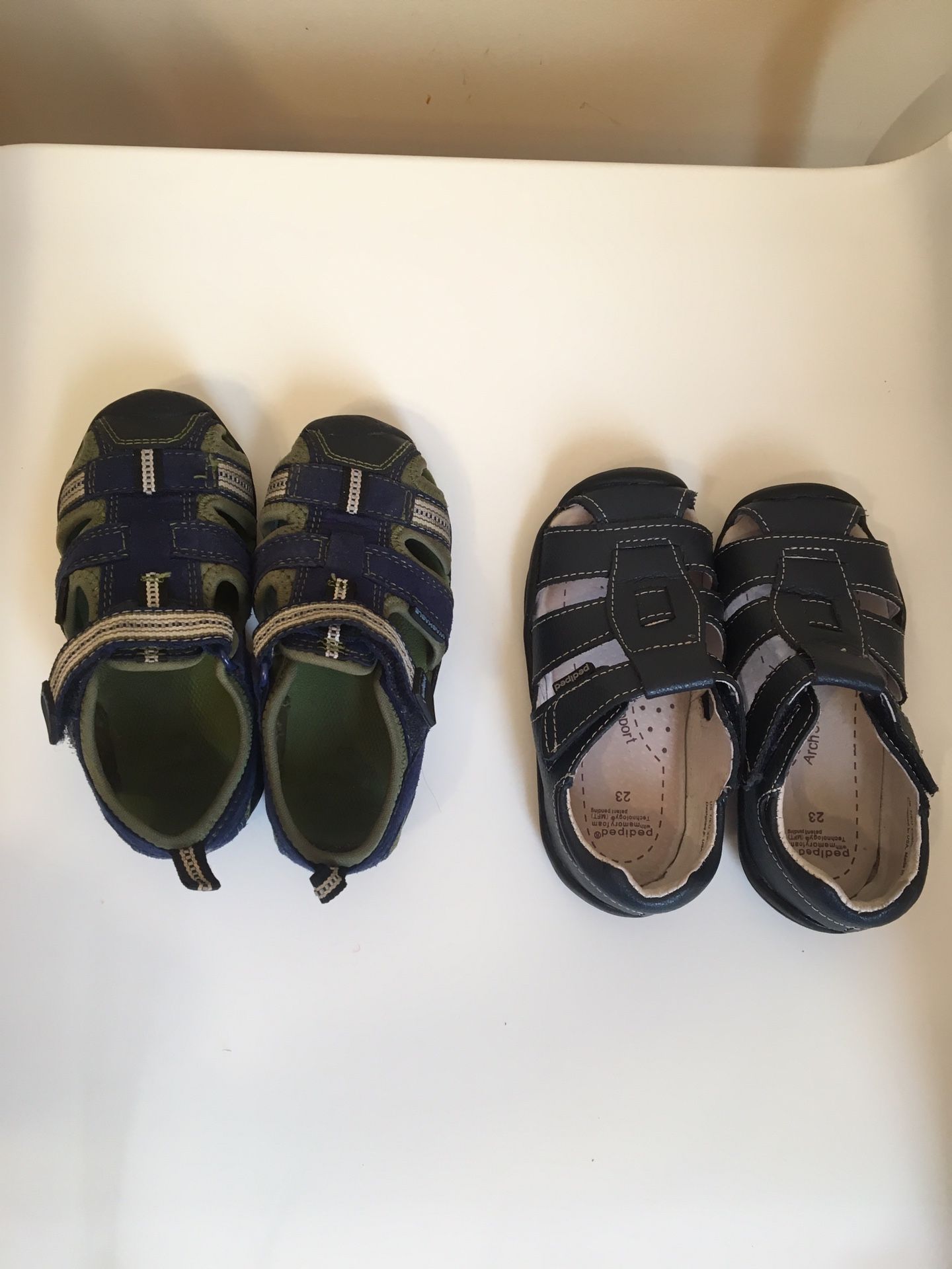 Pediped toddler shoes, 2 pairs