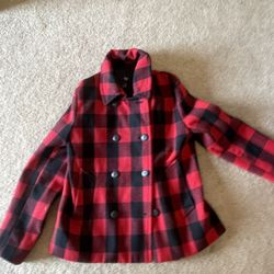 Flannel Pea Coat