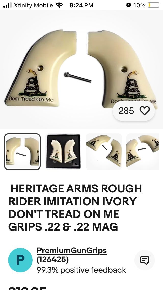 Imitation Ivory Grips