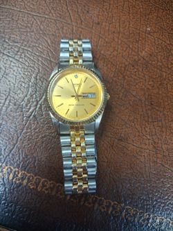 Seiko Quartz Two-Tone Day-Date Watch