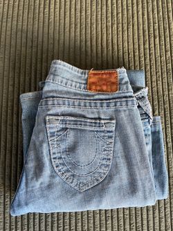True Religion Blue Washed Bootcut/Flared Jeans